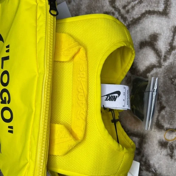 “OFF-WHITE x Nike Women's NRG X
Cross Bib”Optic Yellow-women XS - Picture 3 of 7